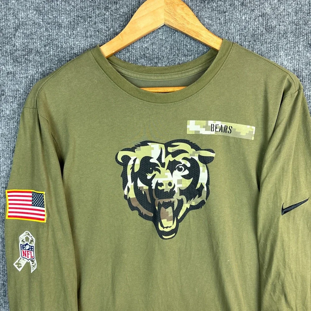 Nike On-Field Chicago Bears Salute to Service Dri-Fit Medium Shirt NFL *FLAW